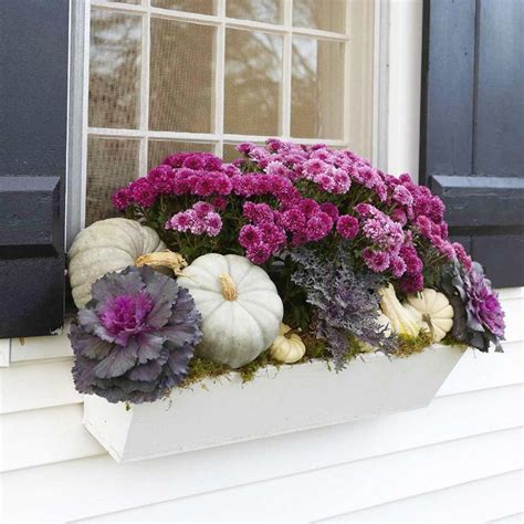 ways to decorate plant metal boxes for fall|How to Decorate Fall Window Boxes Like a Pro .